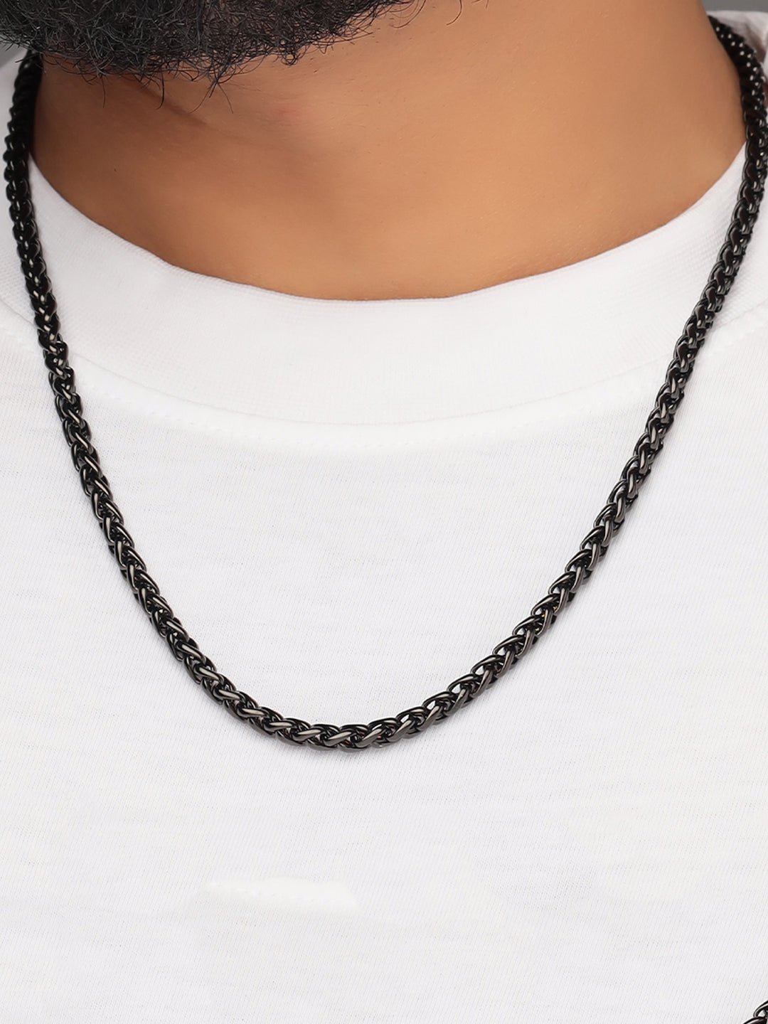 Braided Ceramic Chain : Black