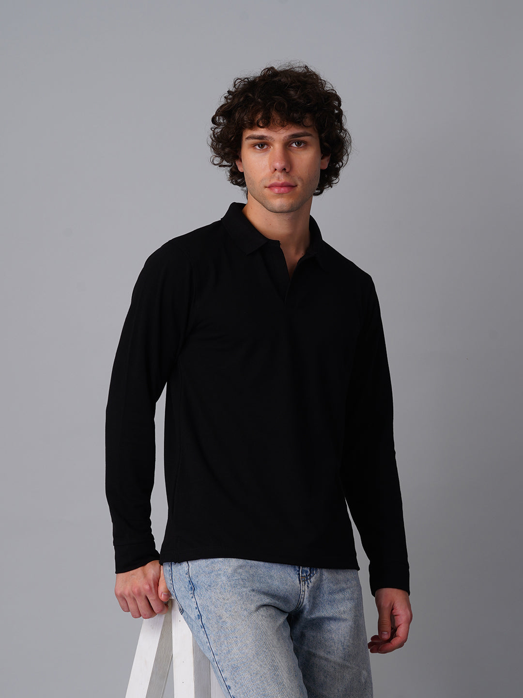 Full Sleeve Polo : Black