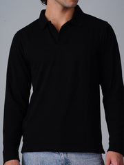 Full Sleeve Polo : Black