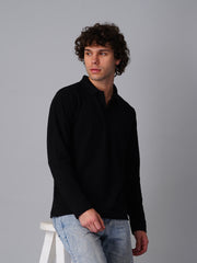 Full Sleeve Polo : Black