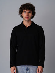 Full Sleeve Polo : Black