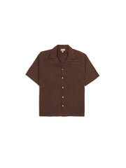 Textured Resort Shirt : Brown