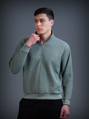 Half Zip Sweatshirt : Sea Green