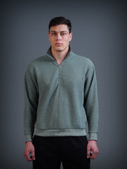 Half Zip Sweatshirt : Sea Green