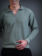 Half Zip Sweatshirt : Sea Green