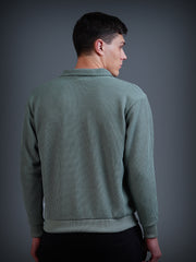 Half Zip Sweatshirt : Sea Green