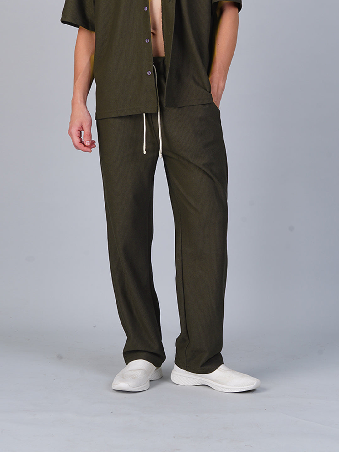 Knitted Sweatpants : Olive