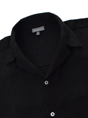 Textured Resort Shirt : Black