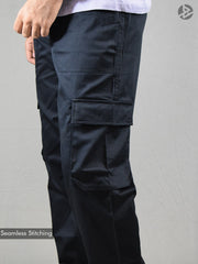 Relaxed Cargo Pants : Jet Black