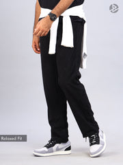 Relaxed Corduroy Pants : Black