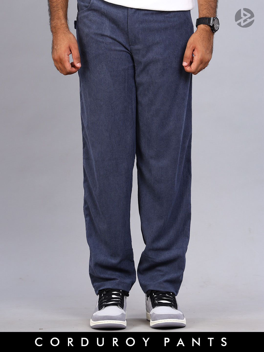 Relaxed Corduroy Pants : Mystic Blue