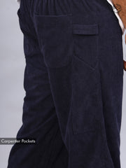 Relaxed Corduroy Pants : Navy