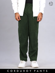 Relaxed Corduroy Pants : Olive