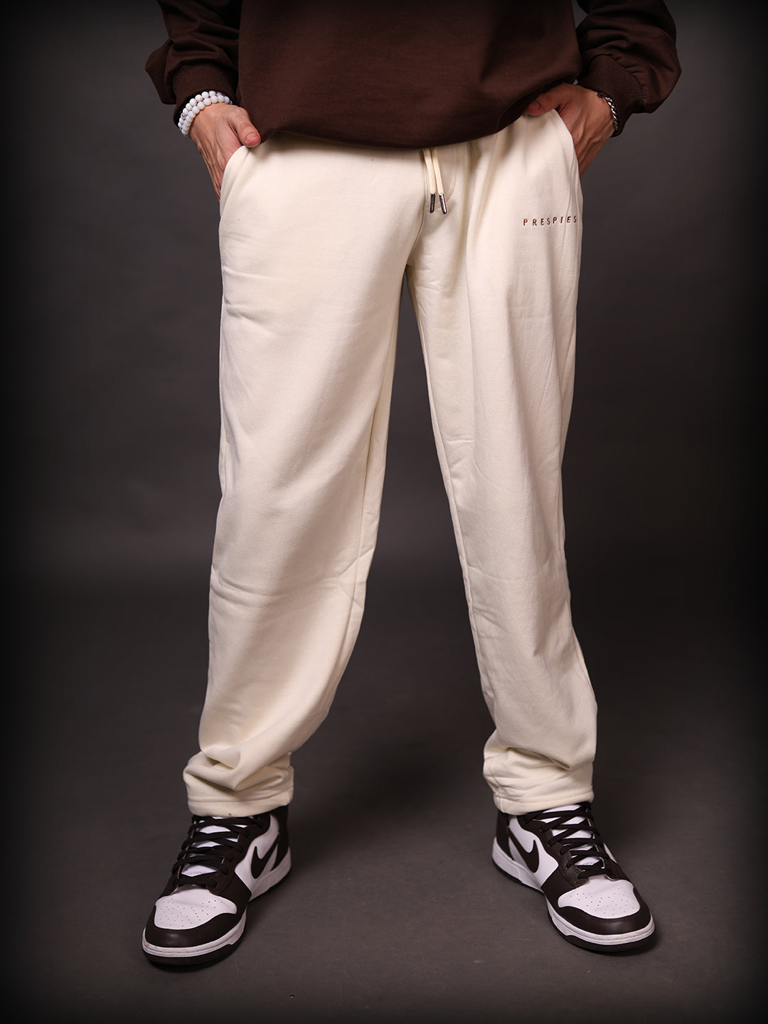 Relaxed Fit Sweatpants: Ivory