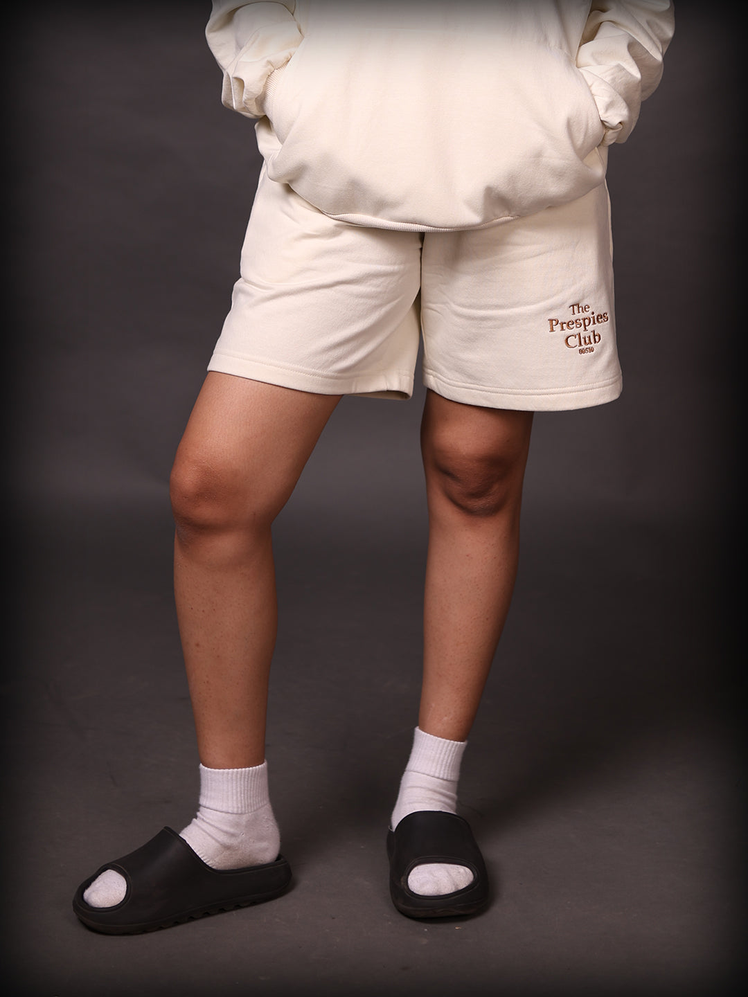 Relaxed Fit Sweatshorts: Ivory